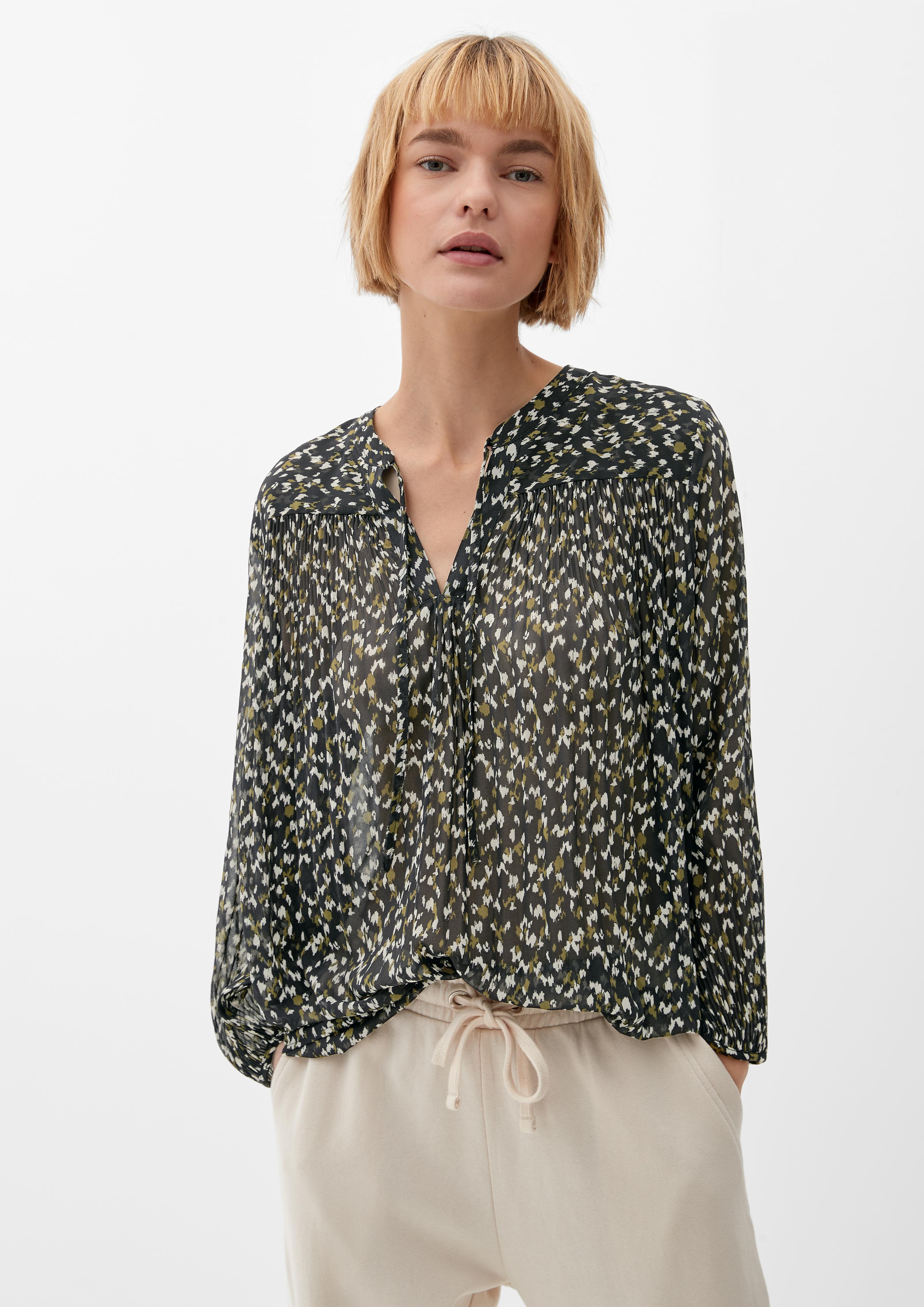 Bluse mit Allovermuster  2120683-99A2