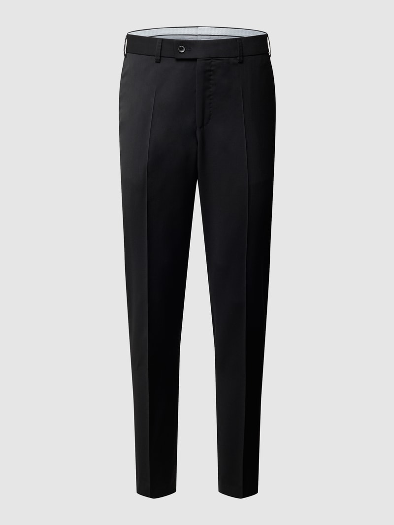 Anzug-Hose aus reiner Schurwolle in schwarz