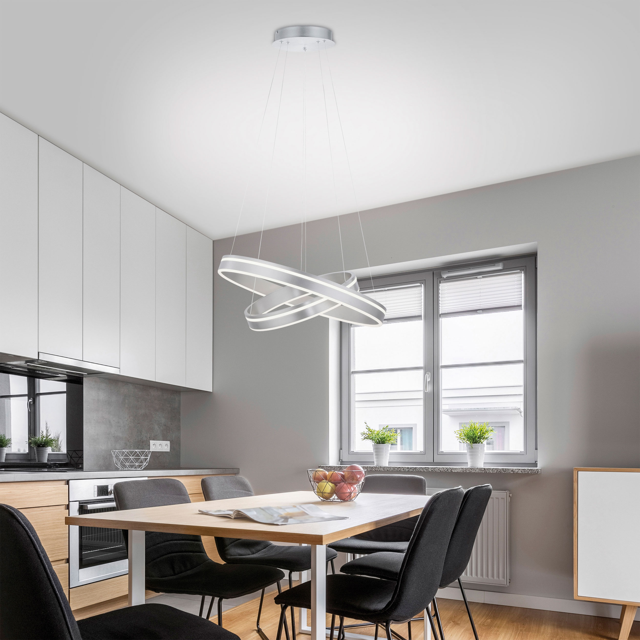 QLED-Pendelleuchte 2flg