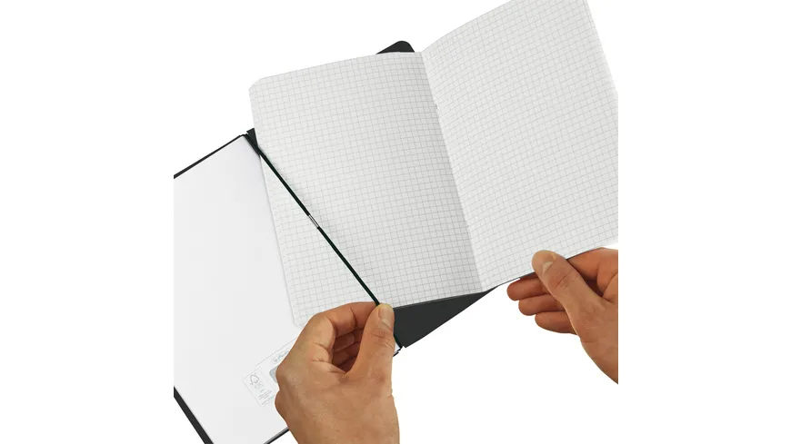 herlitz my.book flex Notizbuch Leinen A6 40 Blatt punktiert grau