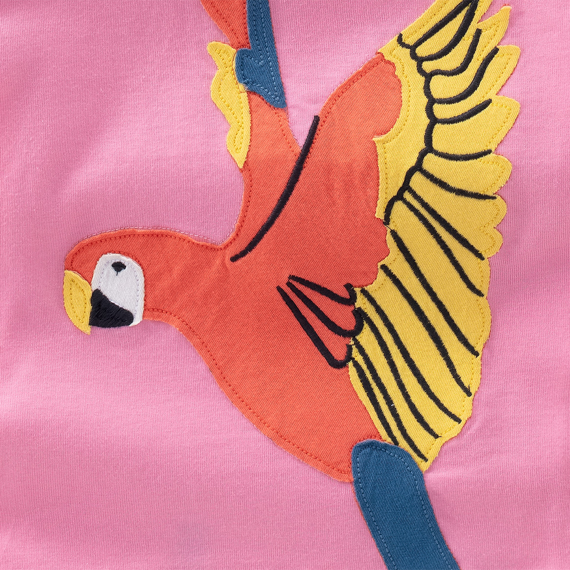Baby T-Shirt mit Papagei-Applikation