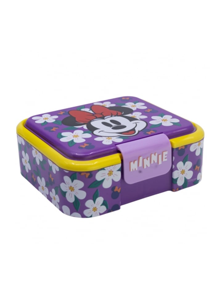 Disney Minnie Mouse Kinder Premium Brotdose Lunchbox mit 3 Fächern in Lila günstig kaufen onesize