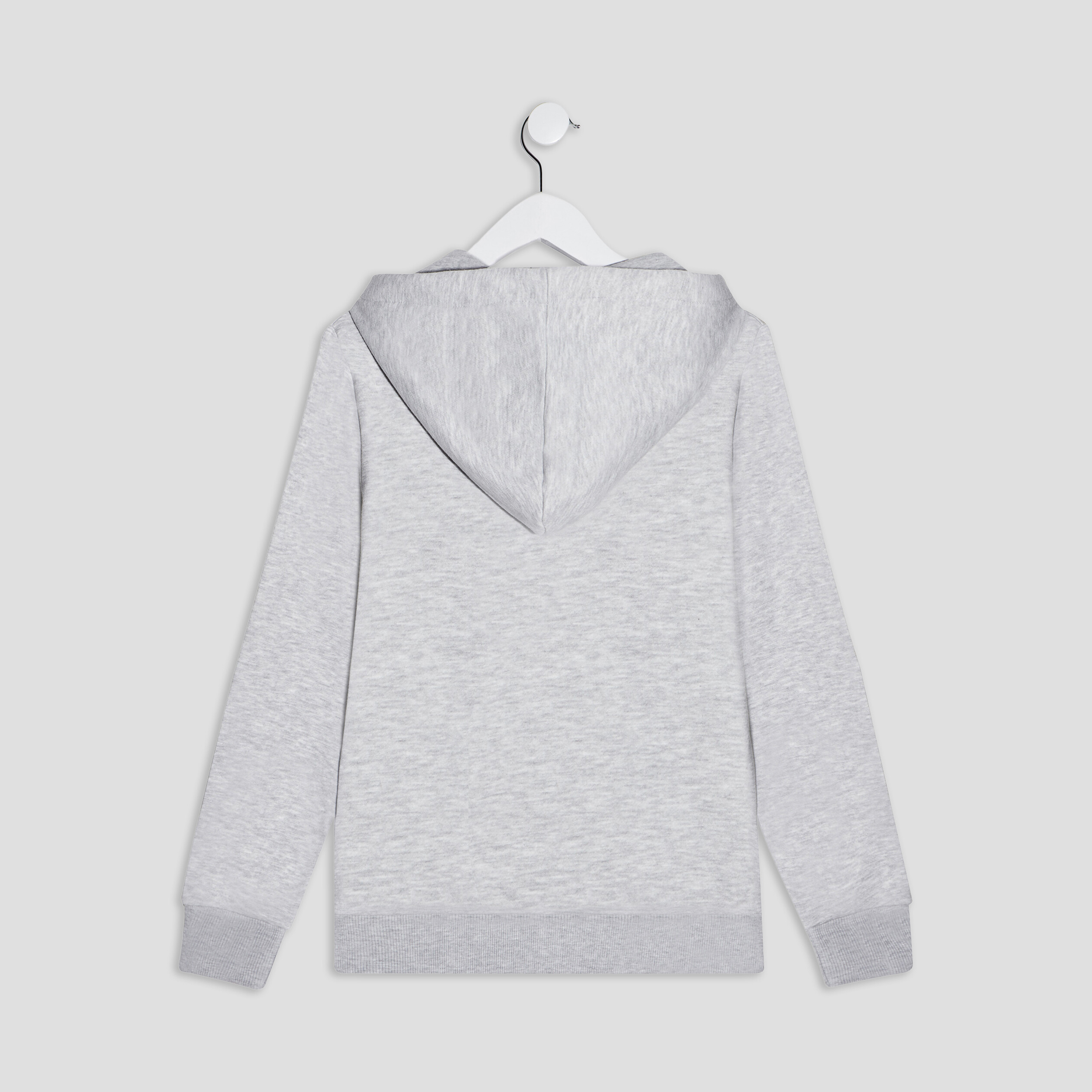 Sweat zippé à capuche Creeks gris clair homme | La Halle