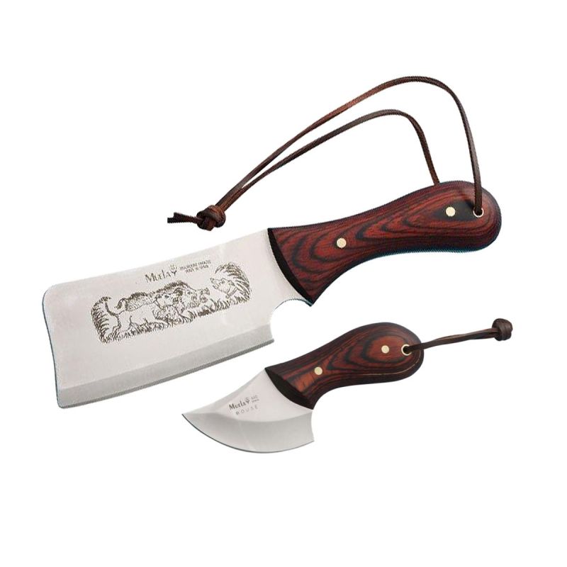 Muela Set Cleaver & Skinner Wood HM-13P