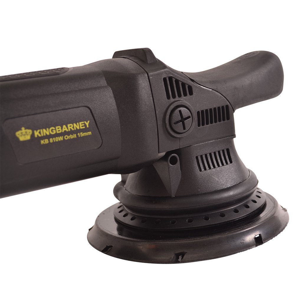 PROMAFIT Exzenter Poliermaschine Poliermaschine 810 W 15mm Hub (XL), 1650 min. U/min, 4800 max. U/min, (Set, XL), ohne Akku und Ladegerät, Poliermaschine für Rechts- und Linkshänder