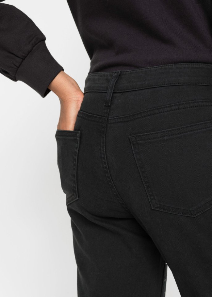 Stretch-Hose mit Glitzersteinen
