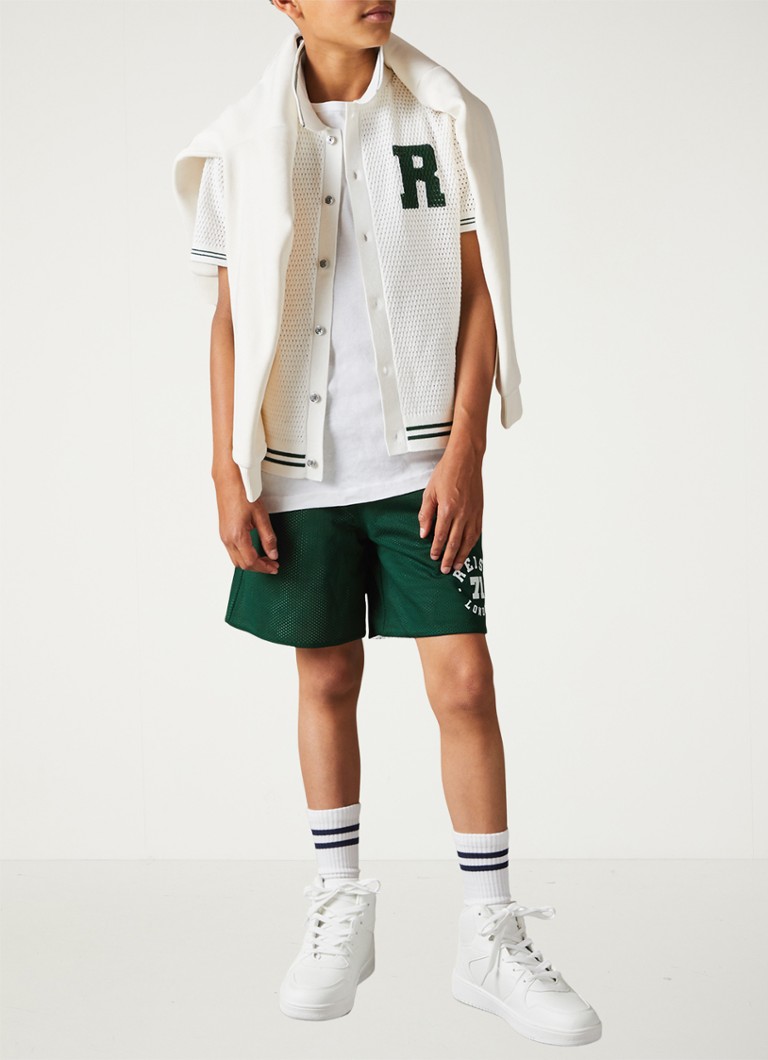 Reiss Clifton taisna piegriezuma divpusēji šorti ar logotipu