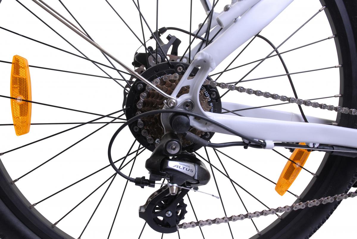 LLobe Voga Bianco Alu Elektro Trekking- Bike 27,5 Zoll 21 Gang Shimano-Altus-Kettenschaltung