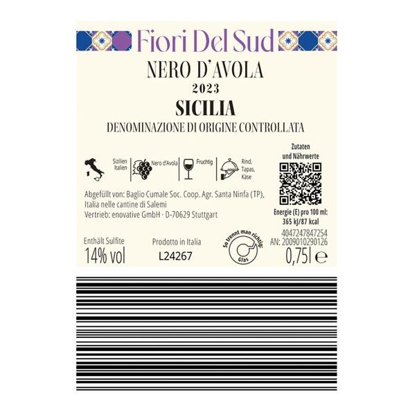 Sicillia DOC Nero d'Avola, 6 Flaschen à 0,75 l