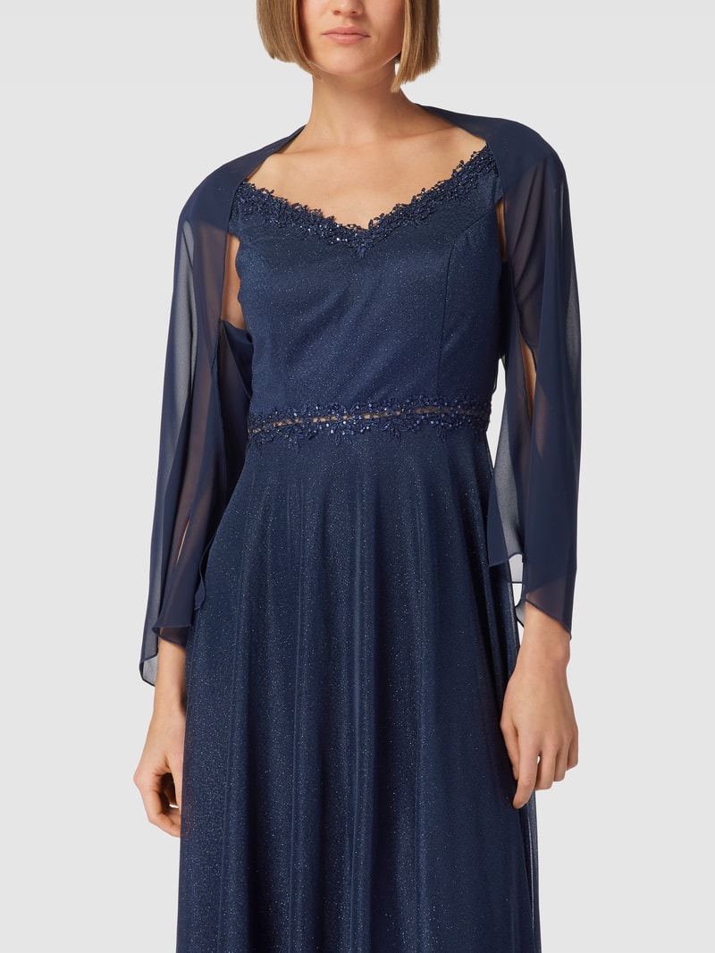 Bolero mit offener Vorderseite in marineblau