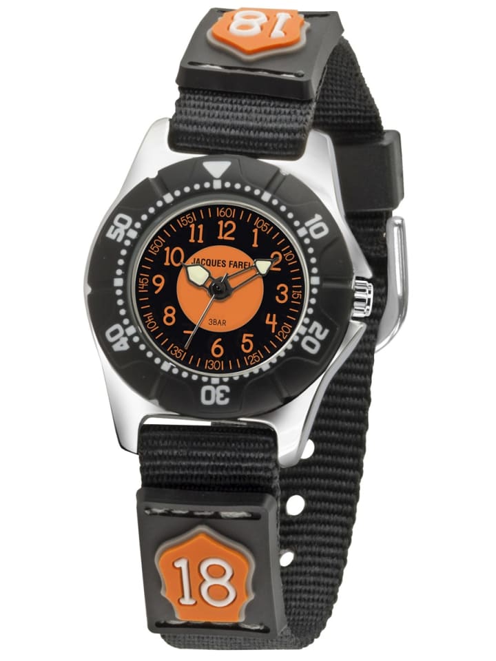 JACQUES FAREL Quarzuhr KWD 4000 in schwarz günstig kaufen onesize