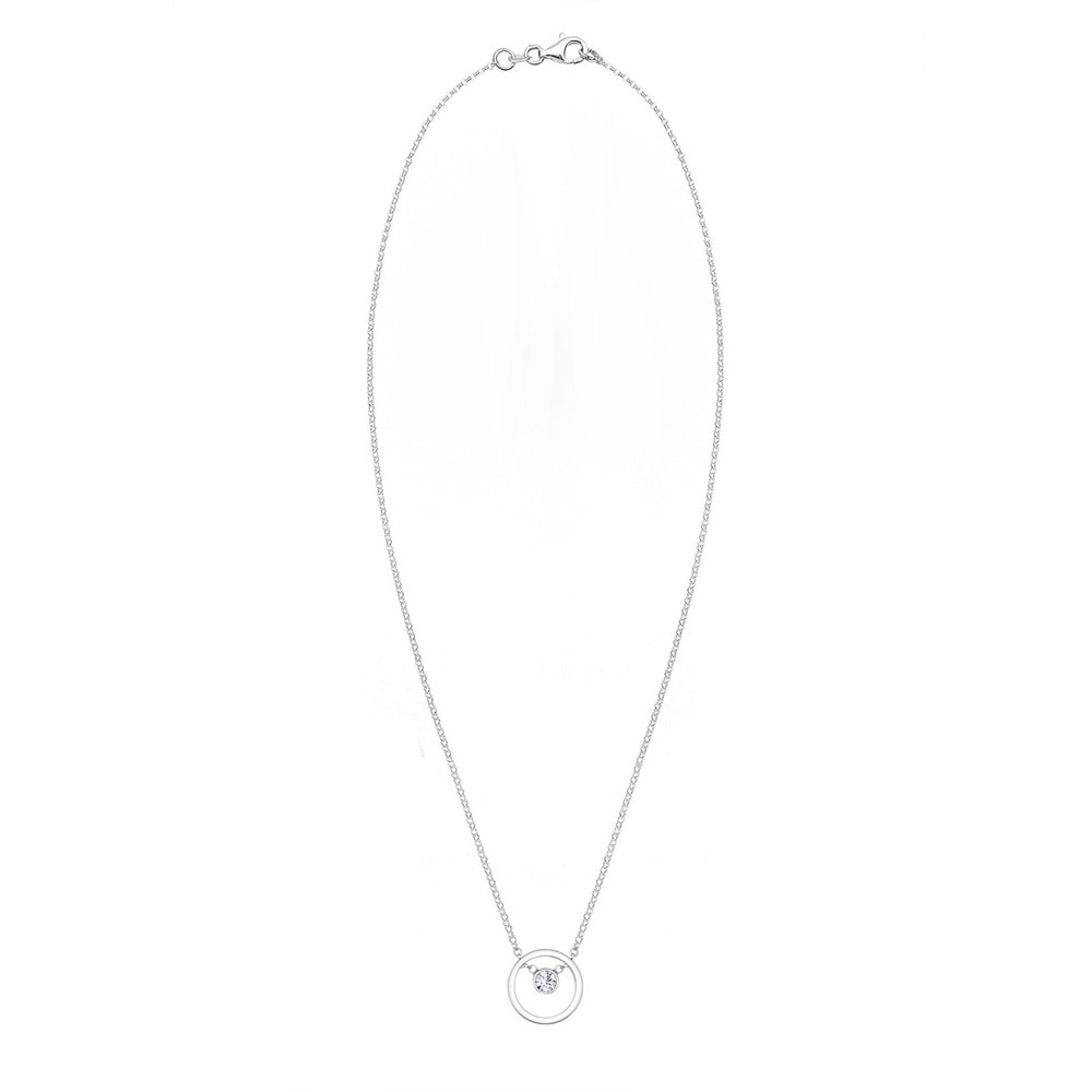 Elli Elli Collier Colier Elli cercle cristal 925/1000 argent collier