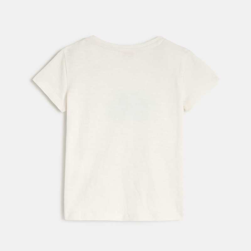 T-shirt bébé fille blanc imprimé exotique Catimini