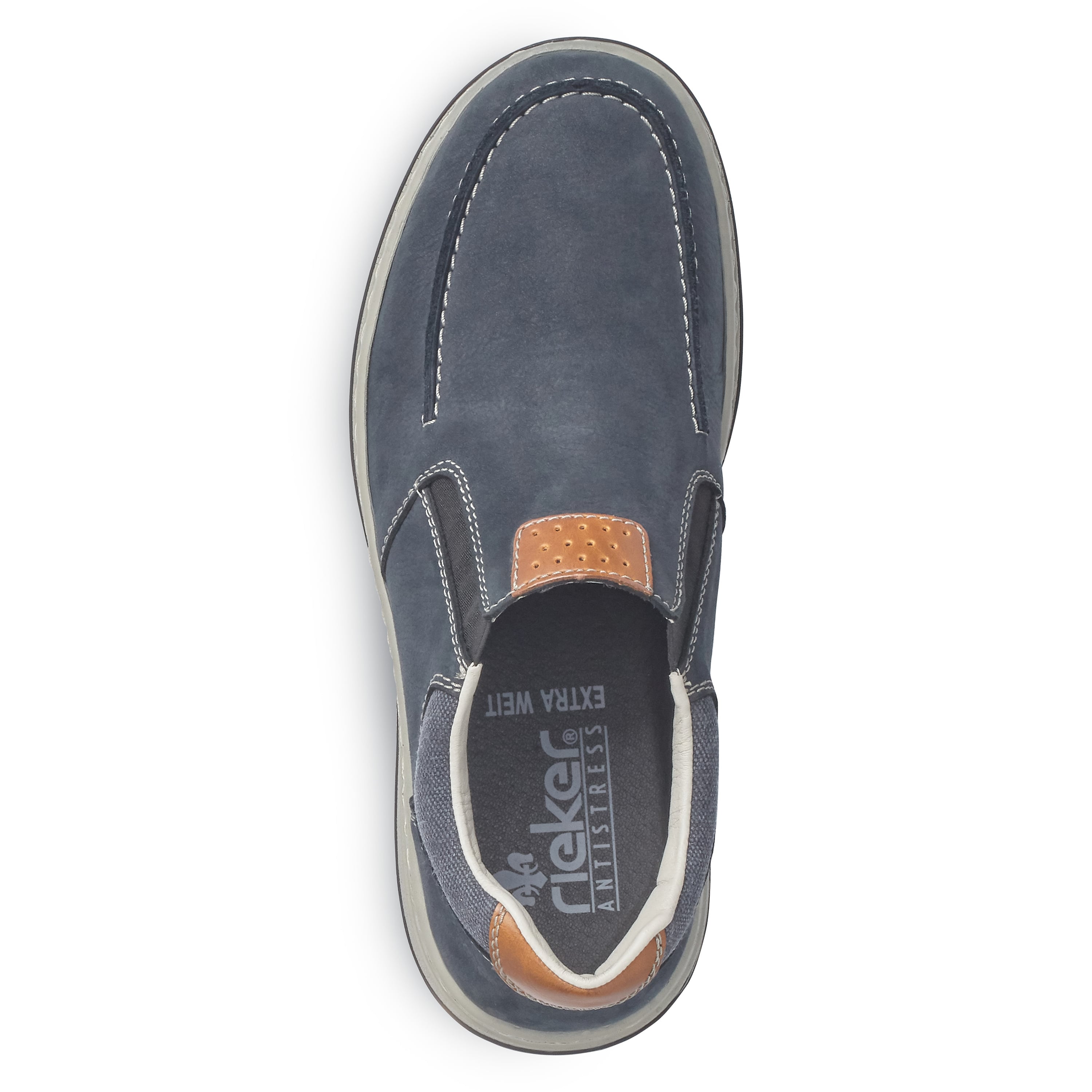Rieker Herren Slipper ozeanblau