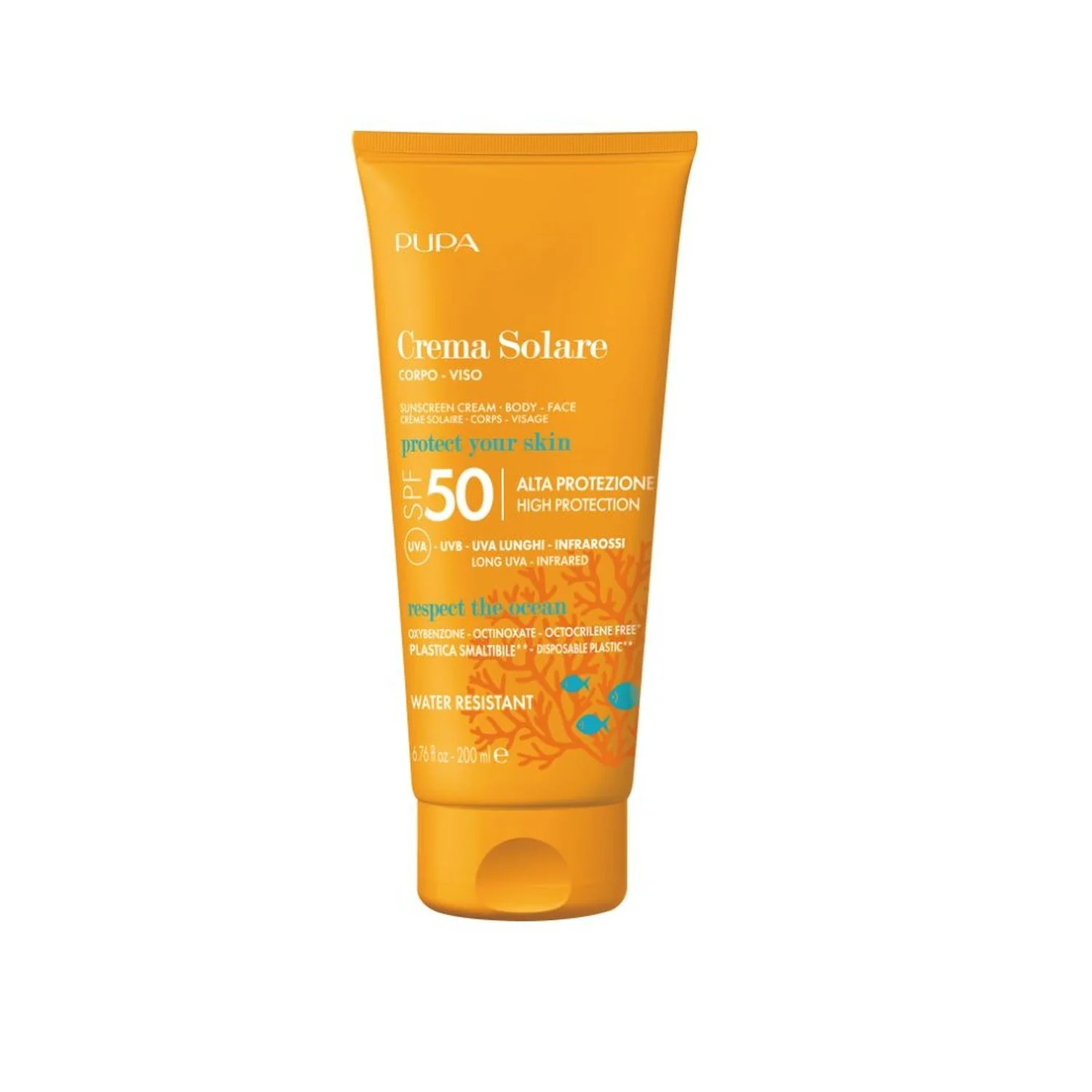 Aurinkovoide SPF50 - Korkeasuojainen vartalolle tarkoitettu aurinkovoide, korkeasuojainen kasvoille tarkoitettu aurinkovoide.