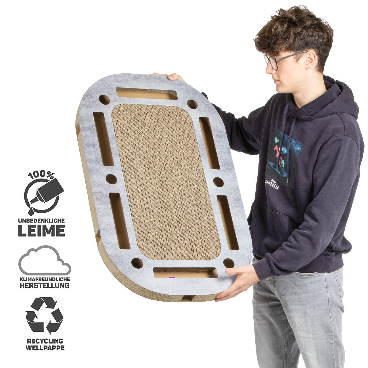 Canadian Cat Company Intelligenzspielzeug Canadian Cat Company Katzenspielplatz PlayPlate dunkelgrau