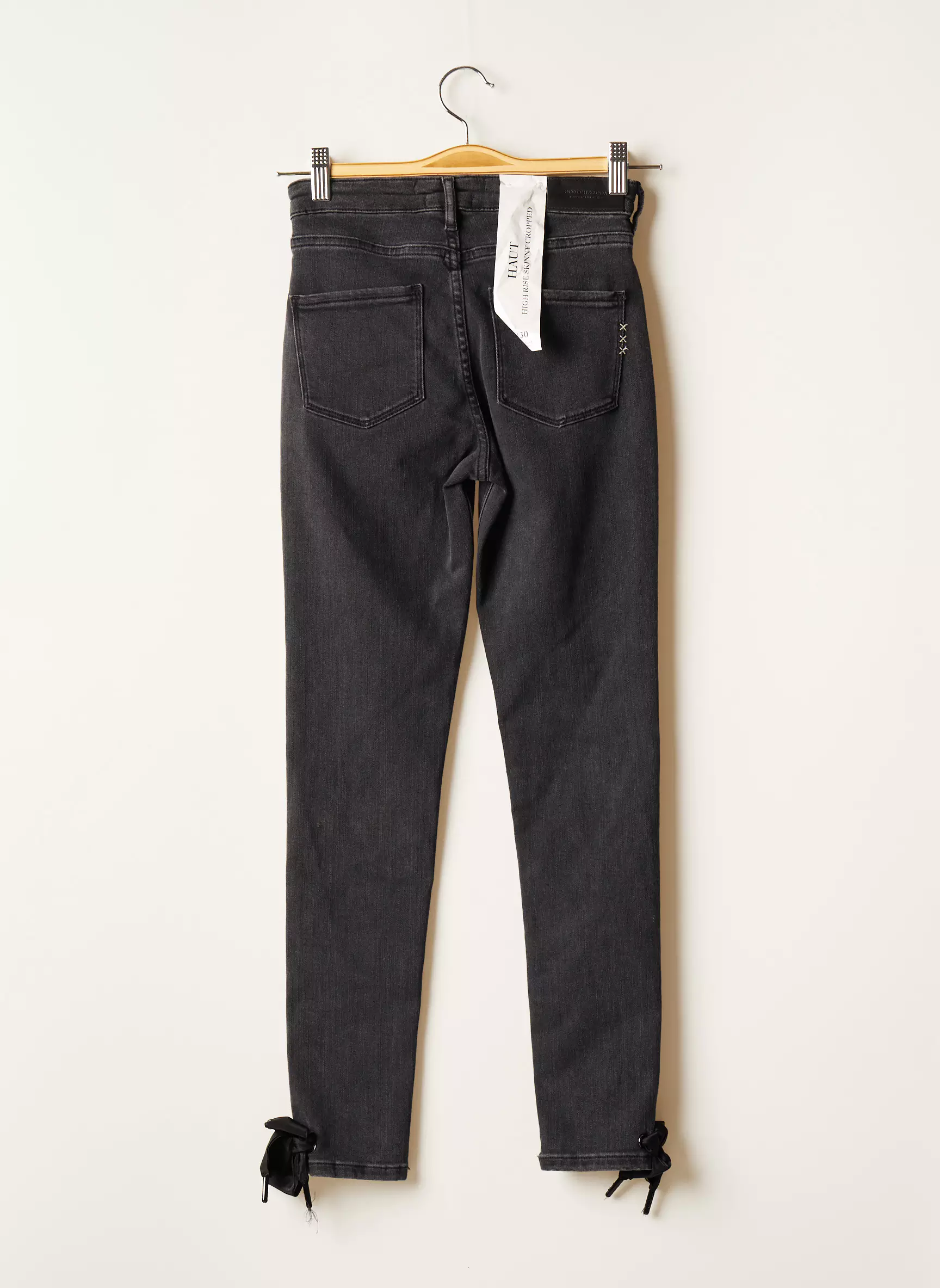 Scotch Soda Jeans Coupe Slim Femme couleur gris