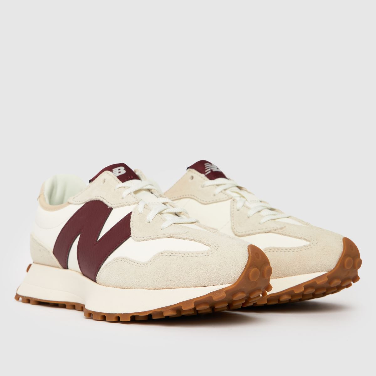 New Balance 327 sportcipő fehér és bordó színben