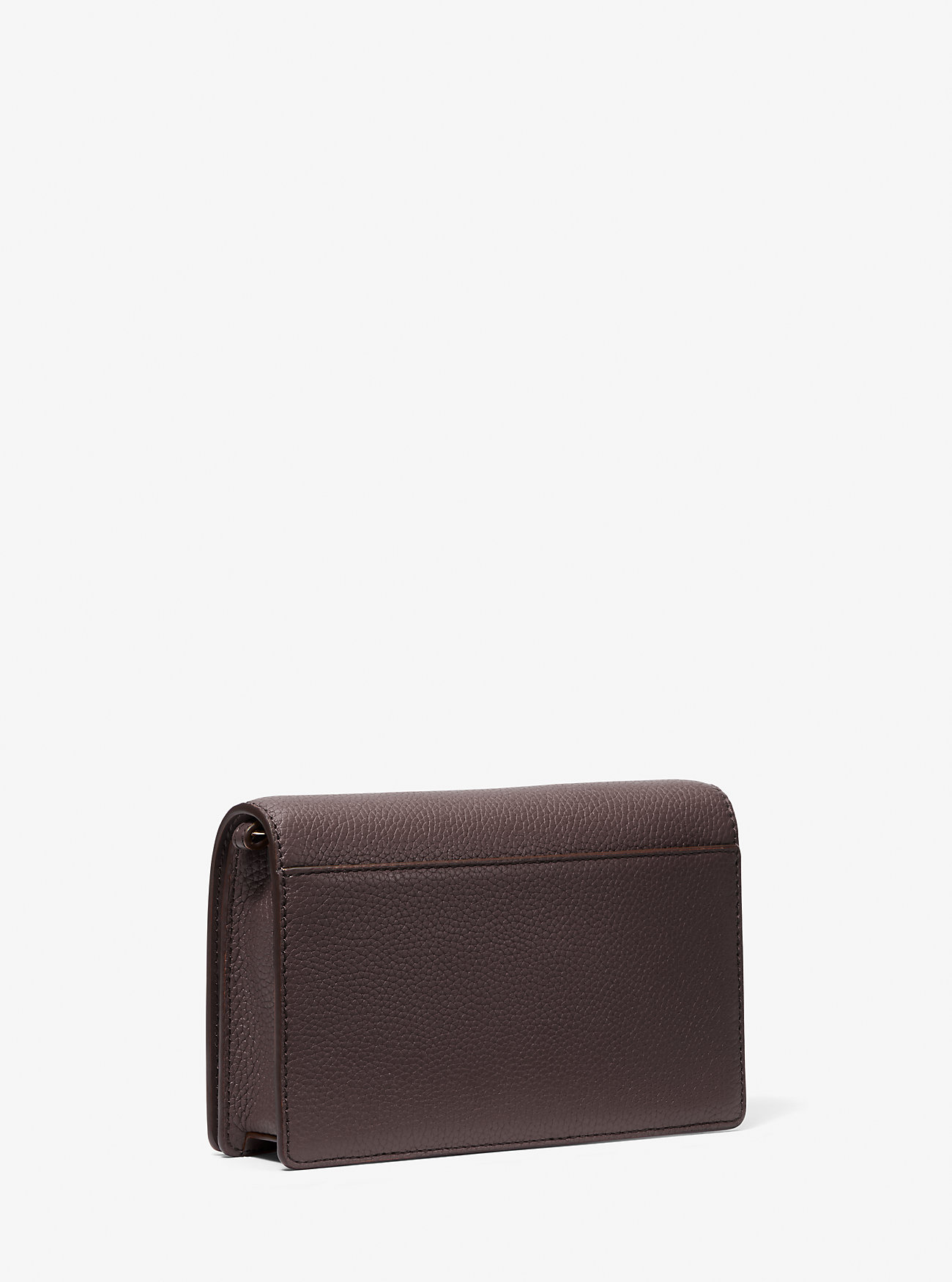 Jet Set Medium Pebbled Leather Crossbody Bag - CHOCOLATE