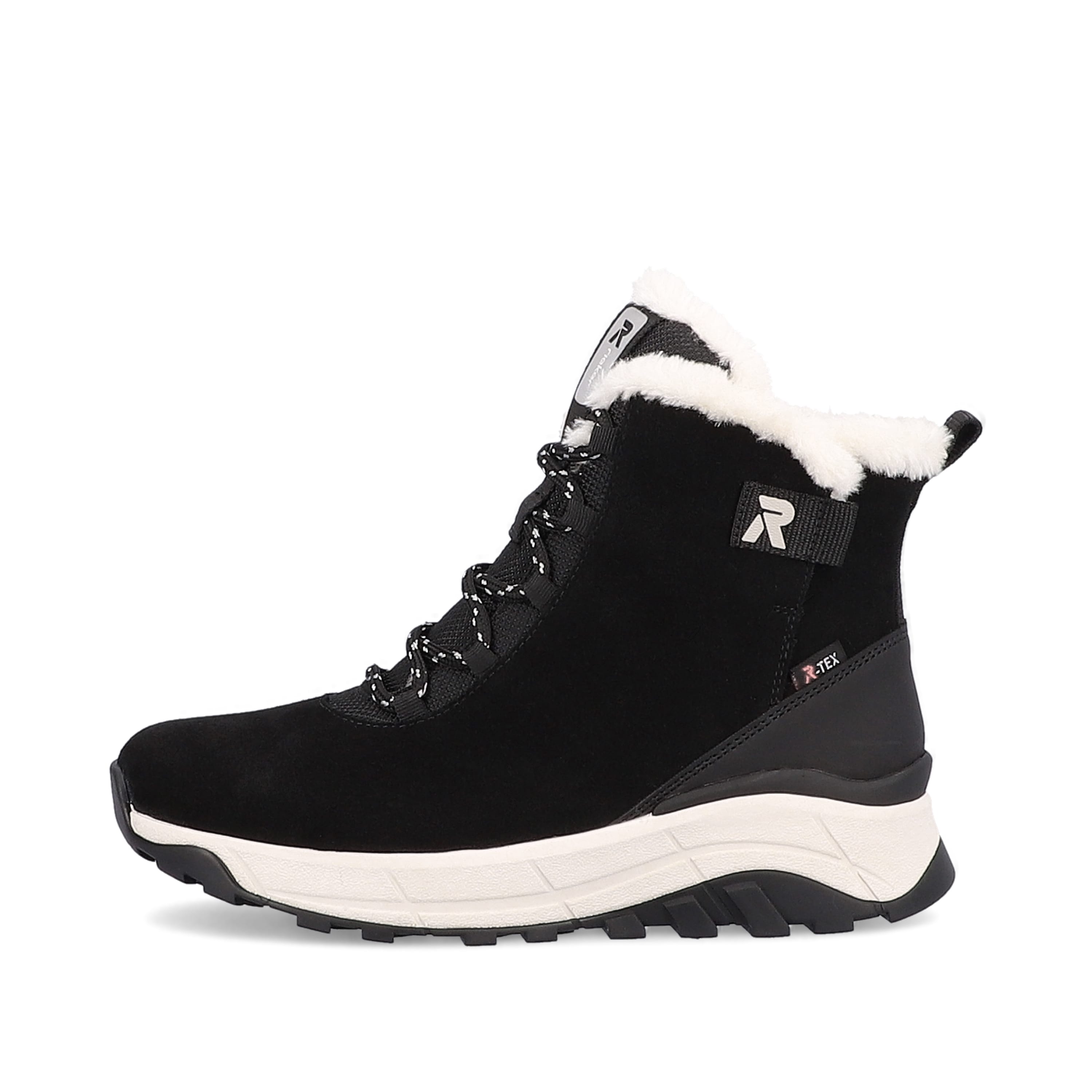 Rieker Damen Schnürstiefel deep-black pearl
