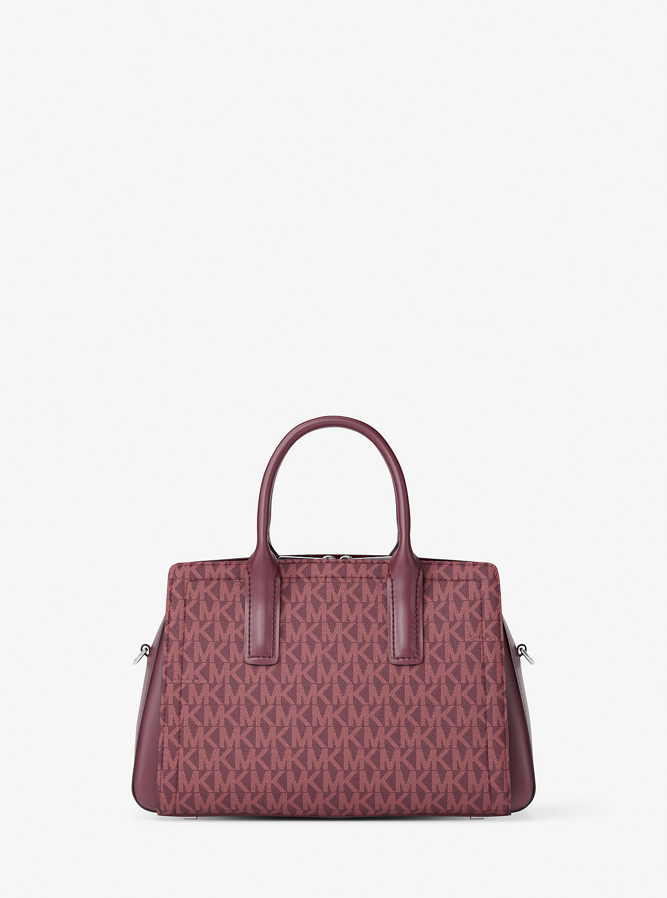 Laila liten veske med signaturlogo – OXBLOOD