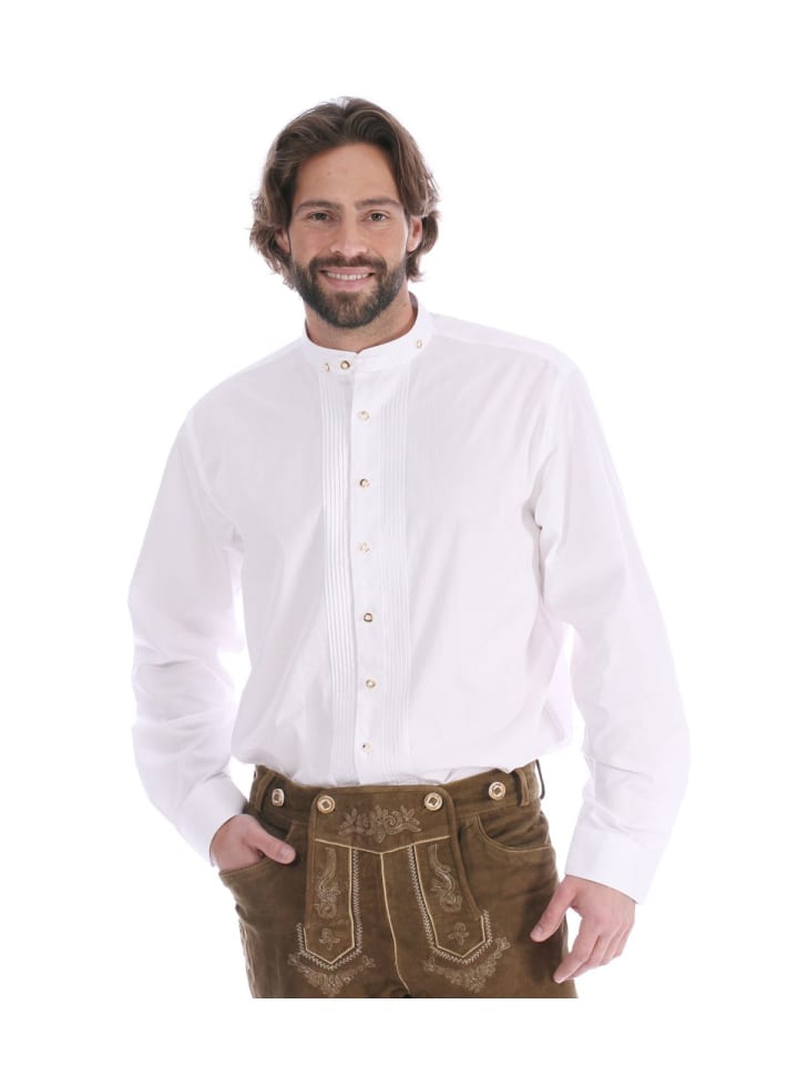 Almsach Langarmhemd 126CO in weiß günstig kaufen