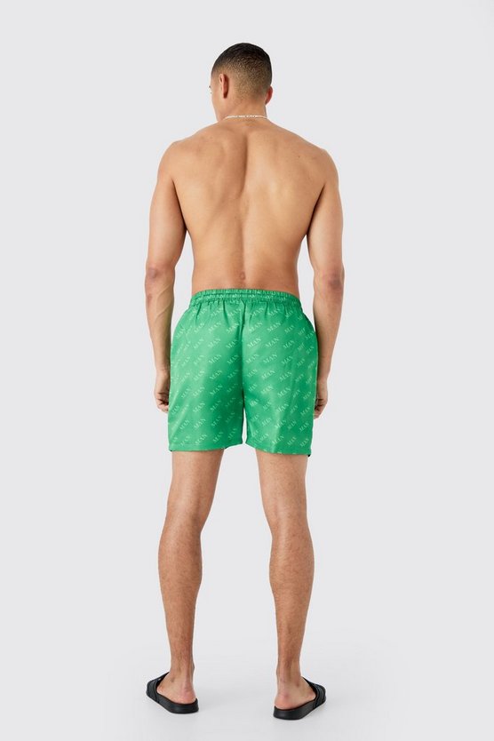 Mittellange Man Badehose