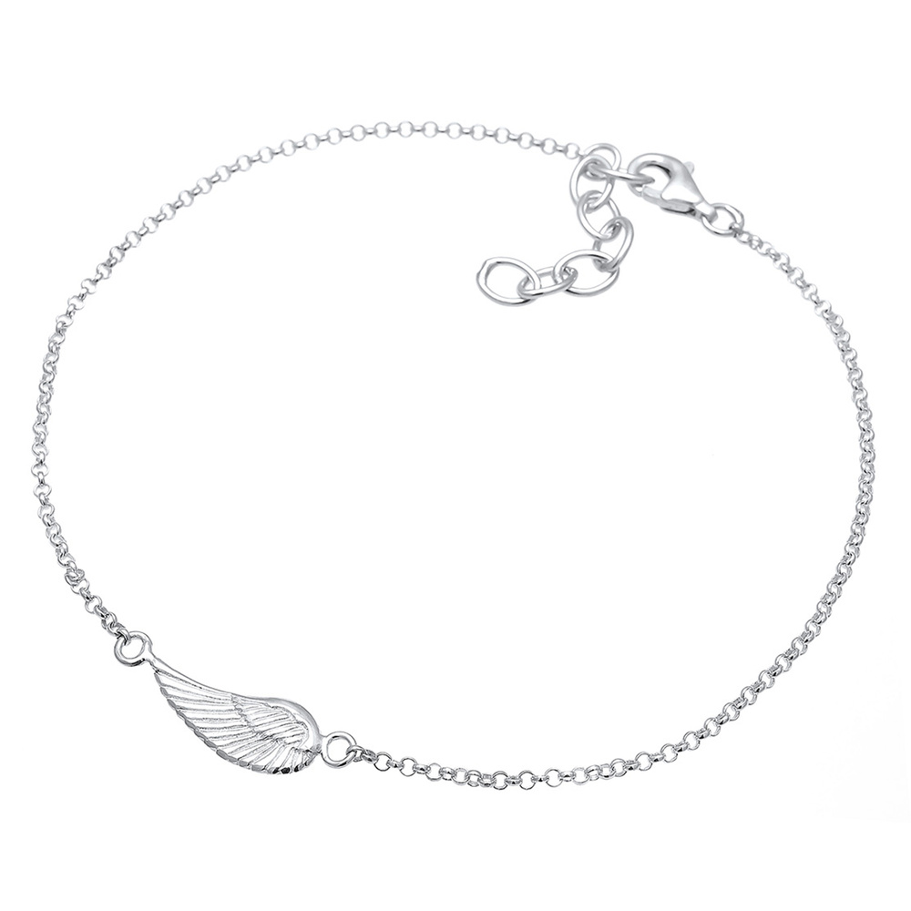 Elli Elli Bracelet de Cheville Aile Bracelet de Cheville Femme  (925/1000) Argent Bijoux