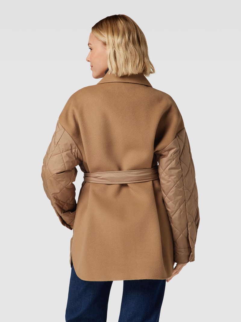 Steppjacke mit Bindegürtel Modell 'PAPRICA' in camel