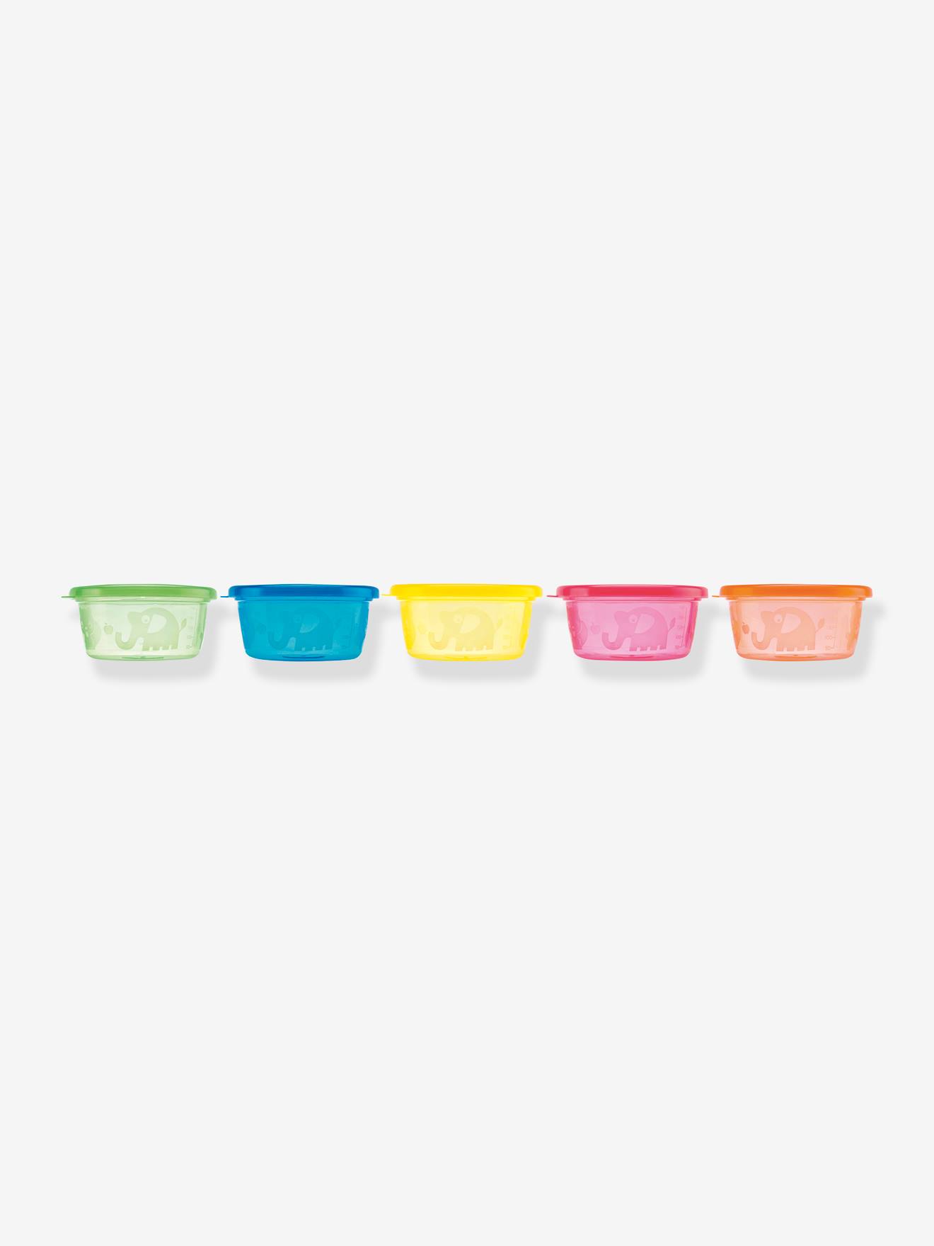Lot de 6 pots pour encas NUBY multicolore