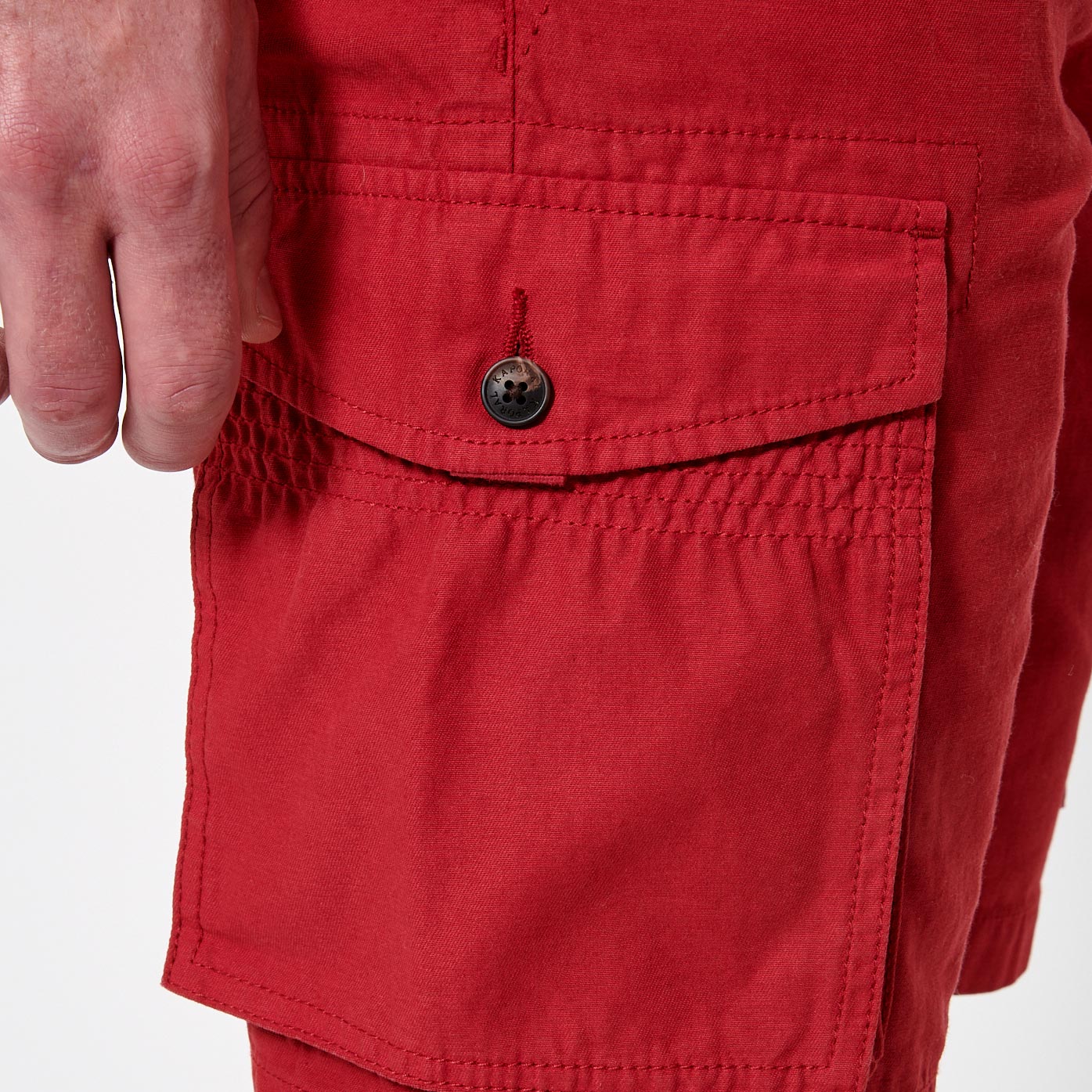MARCO  Short rouge cargo Homme en 100% coton