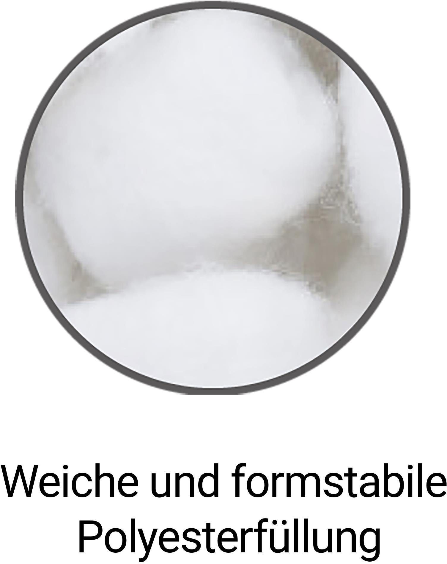 Aspero Seitenschläferkissen Seitenschläferkissen mit integriertem Kopfkissen, 1-tlg., Körperkissen mit Flanell Bezug
