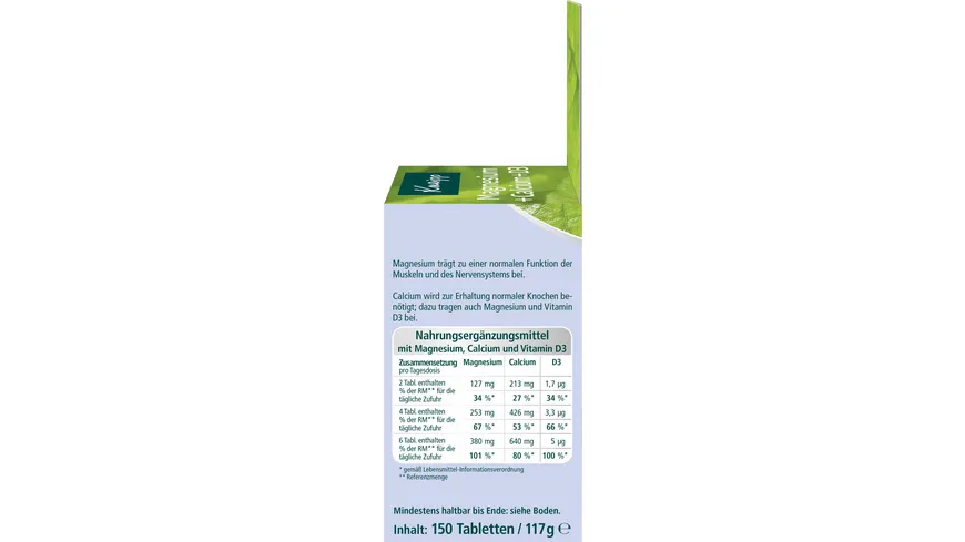 Kneipp Magnesium + Calcium + D3