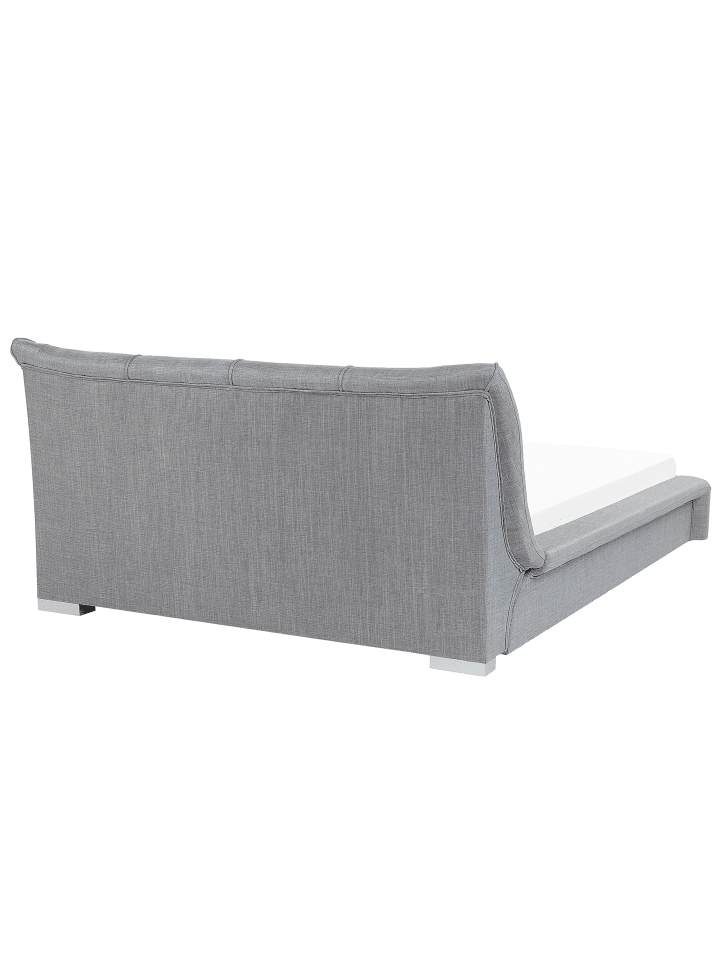 Beliani Doppelbett NANTES in Grau/Silber - (W) 168 x (H) 97 x (L) 237 cm günstig kaufen onesize