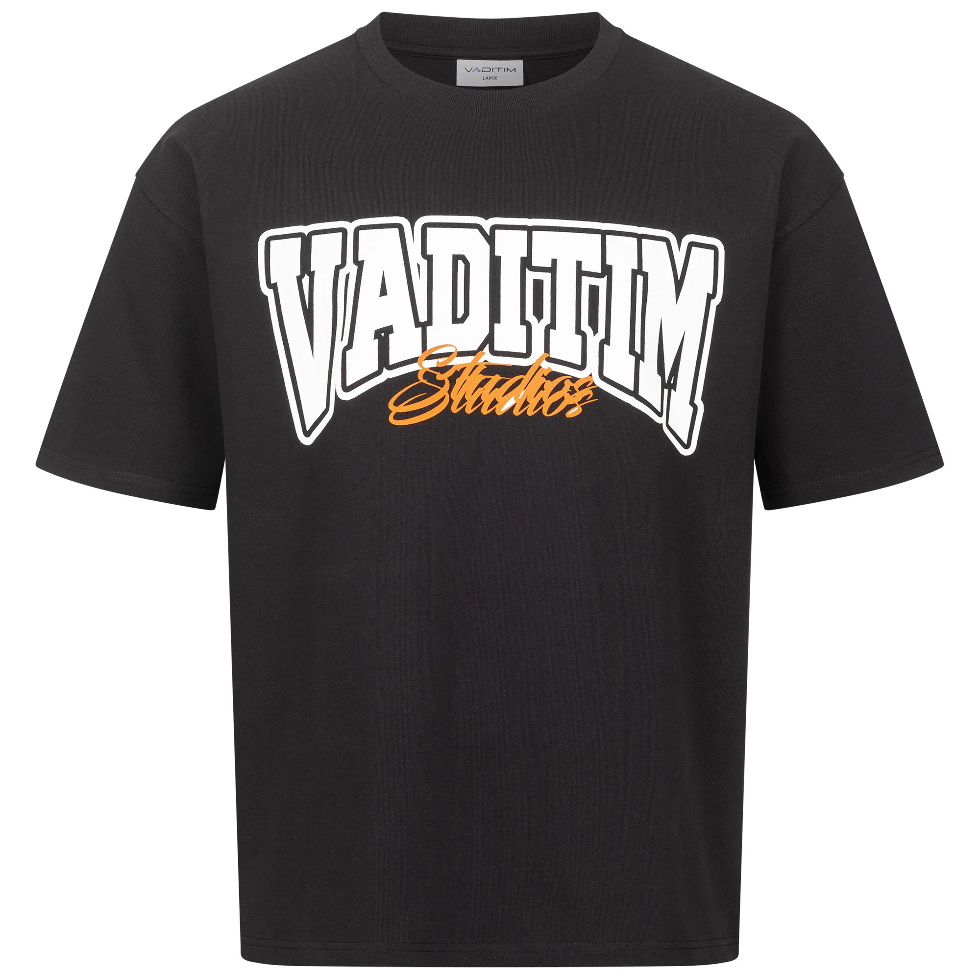 Black / White / Orange Baseball Vaditim T-shirt