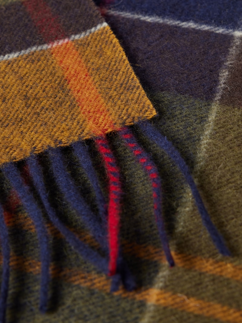Schal aus Wolle mit Tartan-Muster Modell 'Inverness' in grün