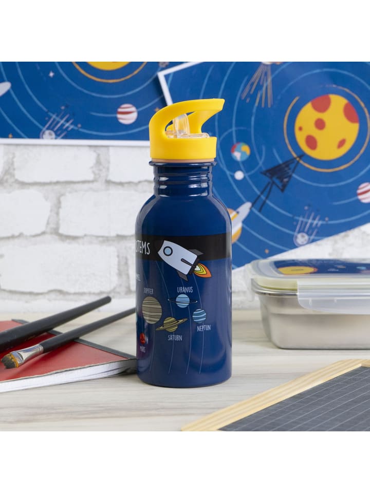 Geda Labels Trinkflasche Sonnensystem in Blau - 500ml günstig kaufen onesize
