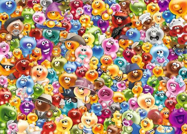 Puzzle 1000 Teile - Challenge Ganz viel Gelini