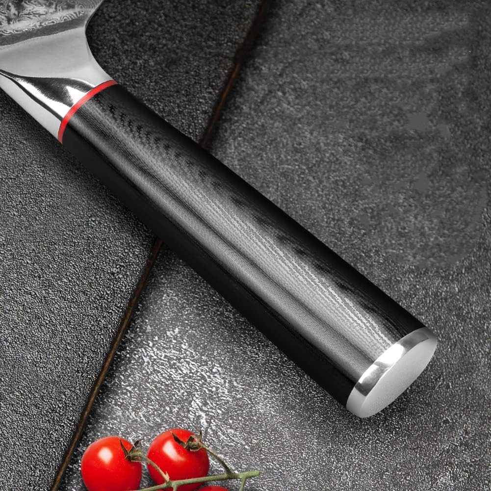 Home safety Damastmesser Küchenmesser VG10 Damaskus Stahl Kochmesser Santoku Chef Hackmesser