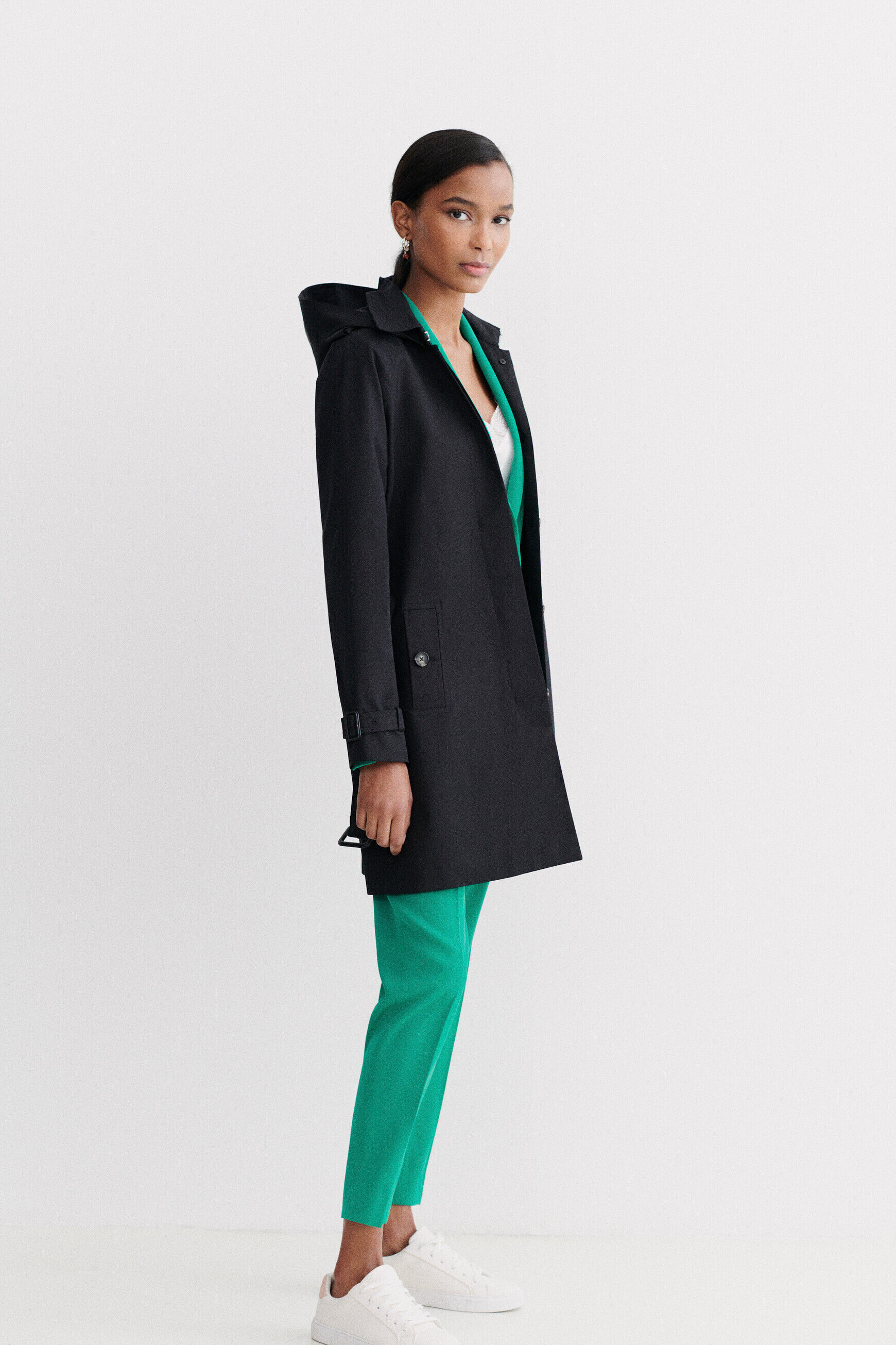 trench prague b noir femme