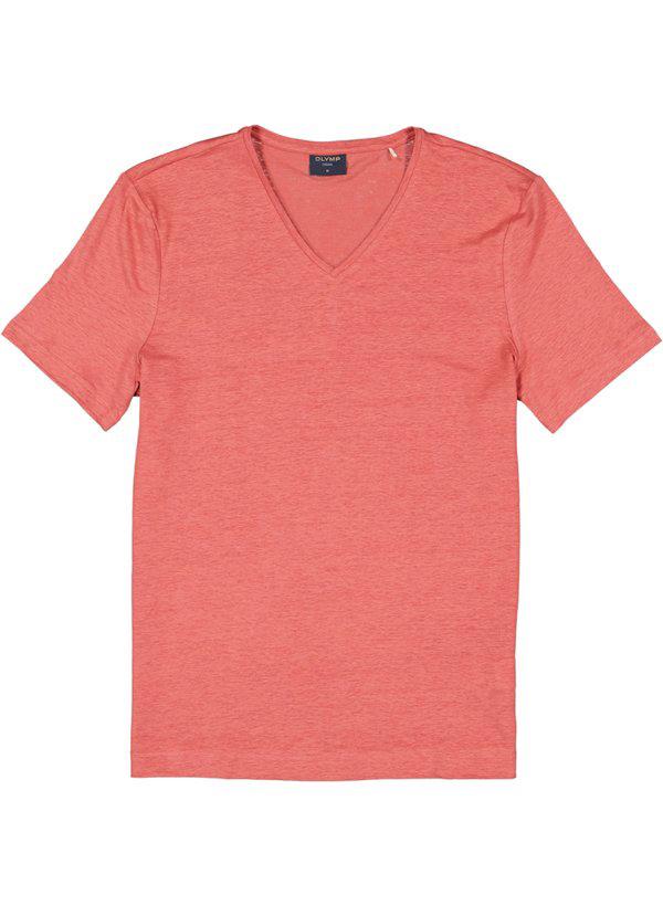 OLYMP, T-Shirt, Leinen, rosenholz