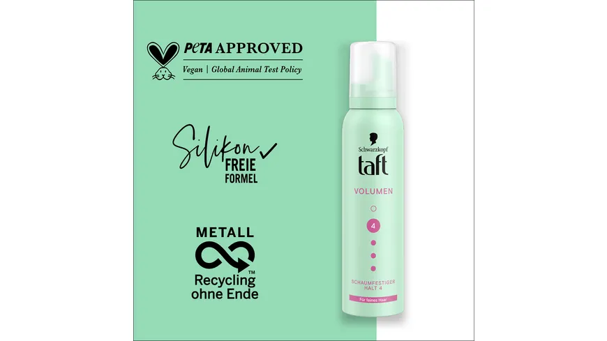 TAFT Schaumfestiger Volumen feines Haar 150ml Haltegrad 4 - starker Halt 150 ml