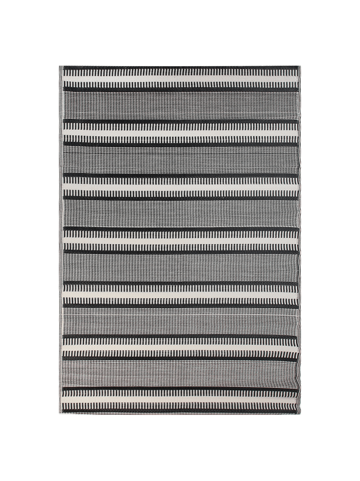 Beliani Outdoorteppich MANSA in Schwarz/Beige - (W) 160 x (H) 0.5 x (L) 230 cm günstig kaufen onesize