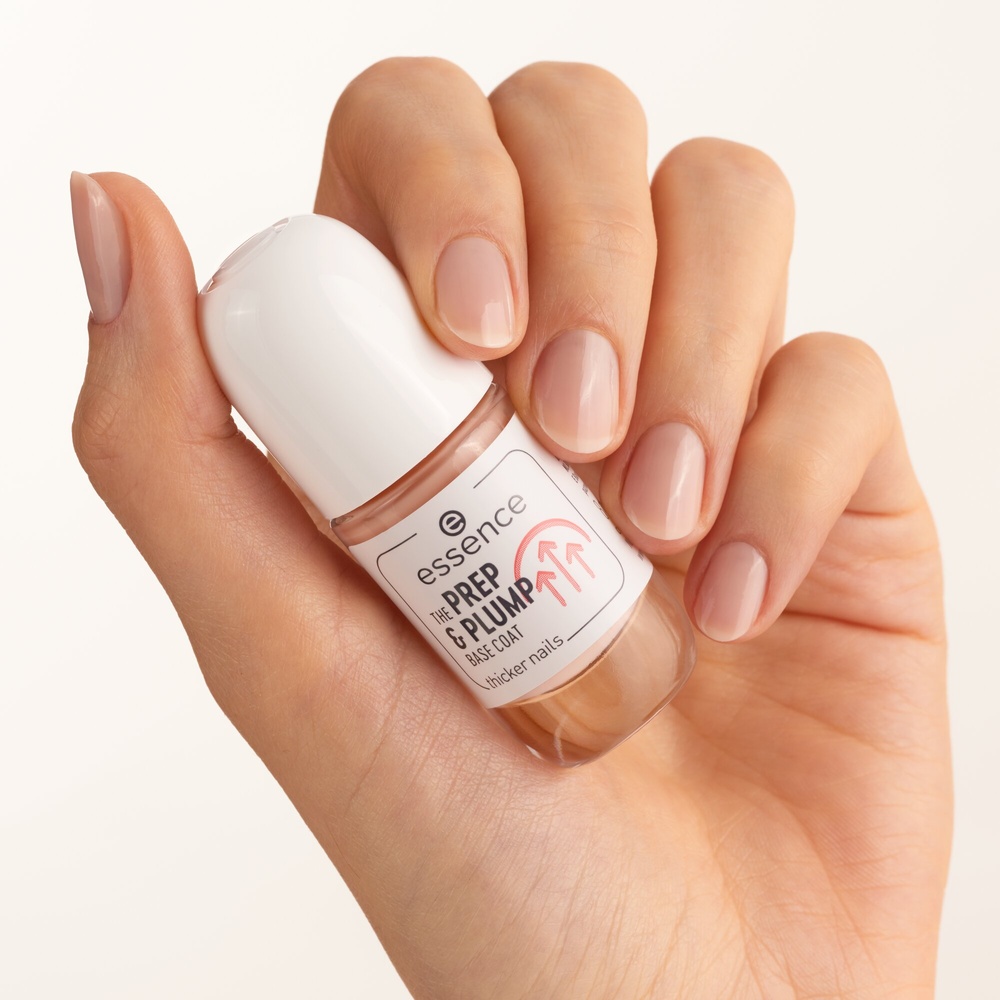 essence THE PREP & PLUMP BASE COAT Durcisseur Ongles