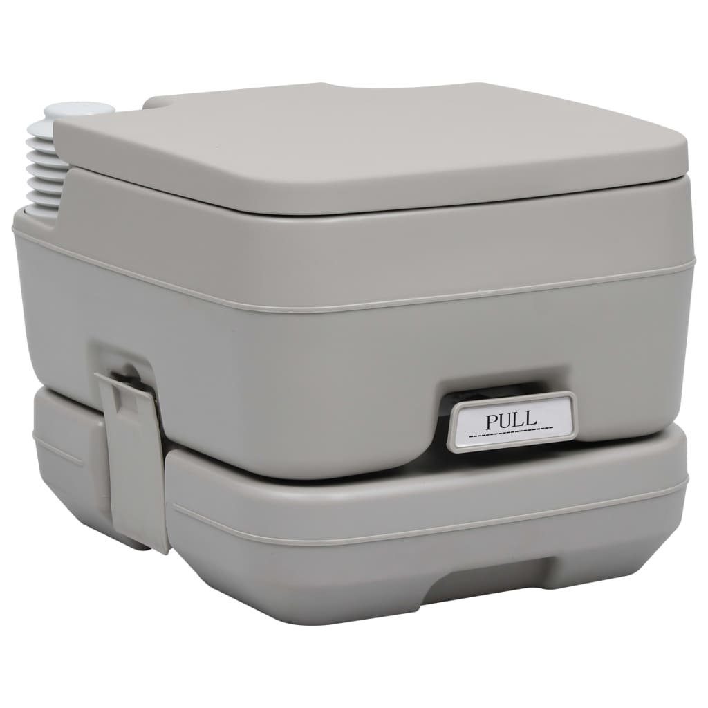 DOTMALL Campingtoilette Reisetoilette 10L,mit 10-Liter Fäkalientank, tragbar