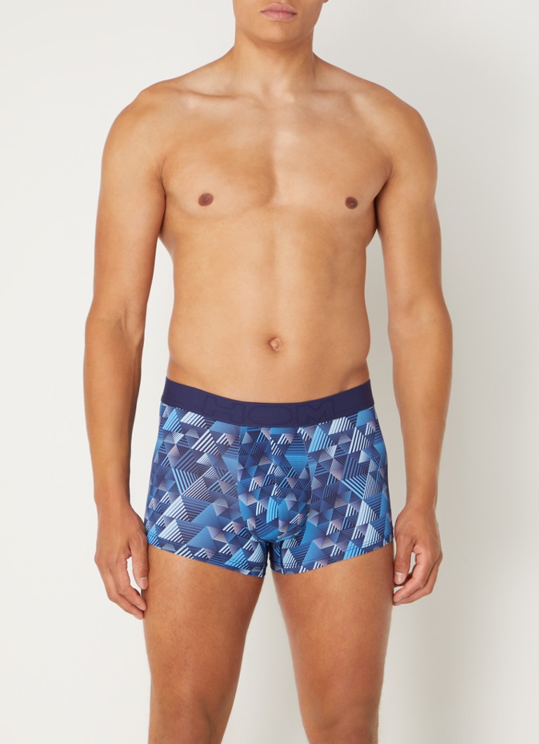 Pantaloni scurți boxer Hom Mekong cu imprimeu grafic.