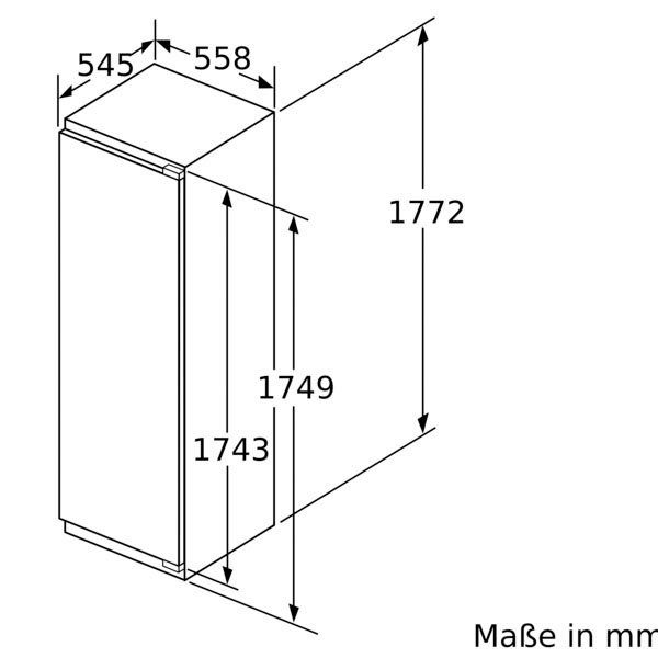 NEFF Einbaugefrierschrank GI7813CF0, 177,2 cm hoch, 55,8 cm breit