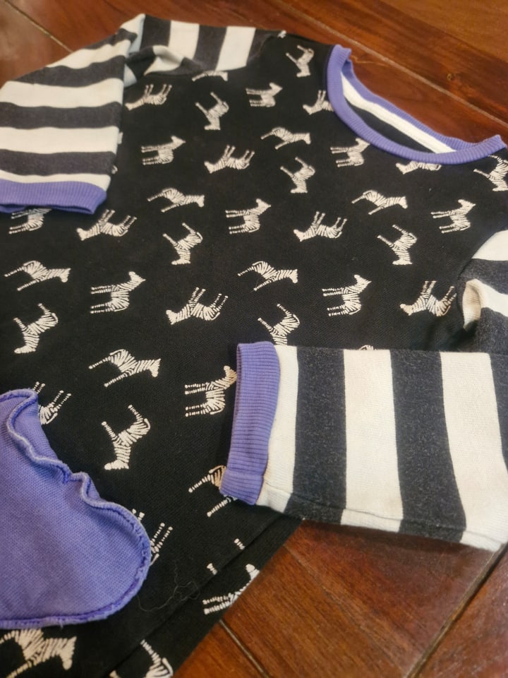 JAKO-O Kleid in Schwarz/ Weiß/ Lila günstig kaufen 92/98