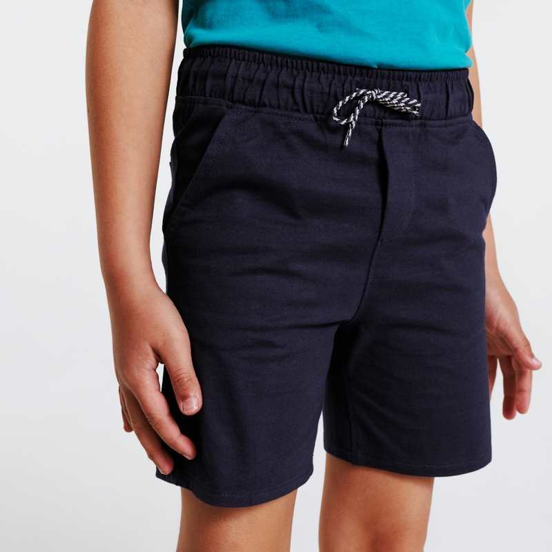 Bermuda en coton bleu garçon