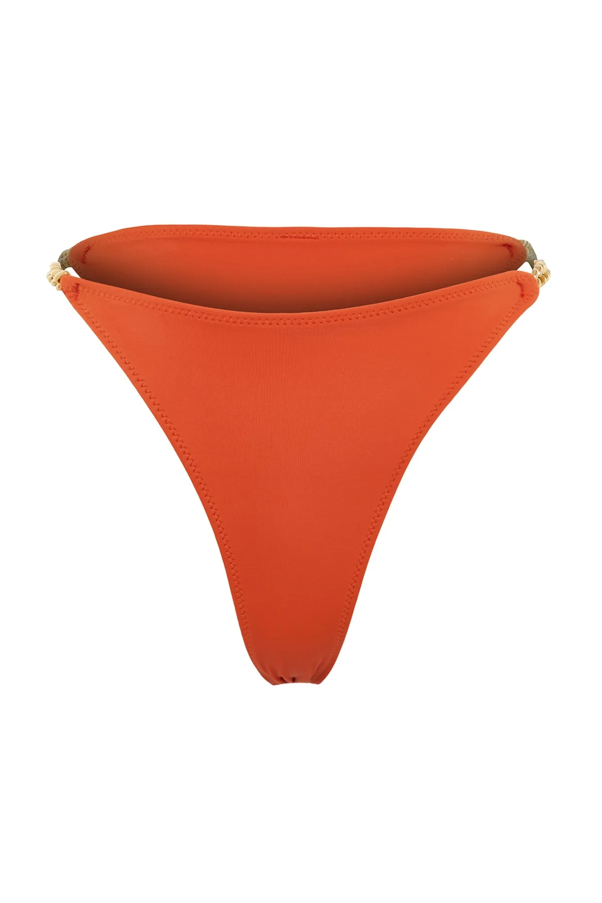 Trendyol Collection  Bikinihose mit hohem Beinausschnitt und Zimtketten-Accessoire TBESS22BA0046
